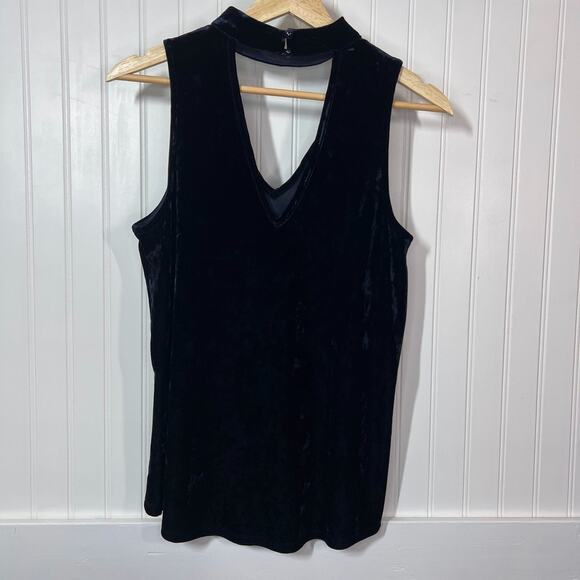 A. Byer Blue Tank Choker Crushed Velvet Whimsigoth Y2K Babydoll Fairy Witchy M - Picture 3 of 10